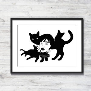 Cadre_Poster La fille aux chats