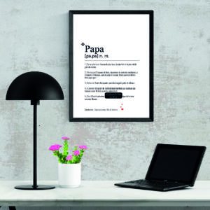 Affiche papa définition bureau