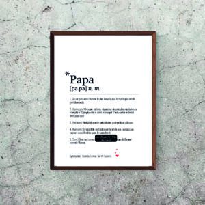 Affiche papa définition mur