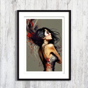 Poster danseuse flamenco - Cadre