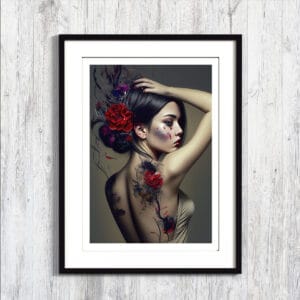Poster femme gitane 1 - Cadre